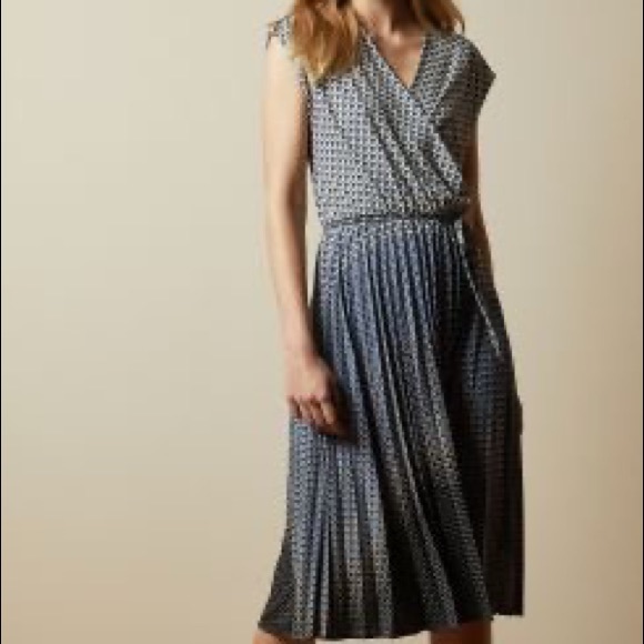Ted Baker midi pleated wrap dress - Picture 5 of 5